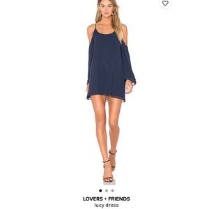Lovers + Friends Navy Blue Lucy Dress - Revolve